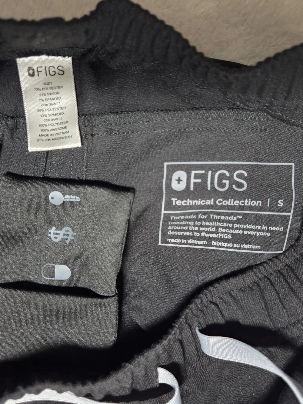 Figs Men's Black Scrub Jogger Pants